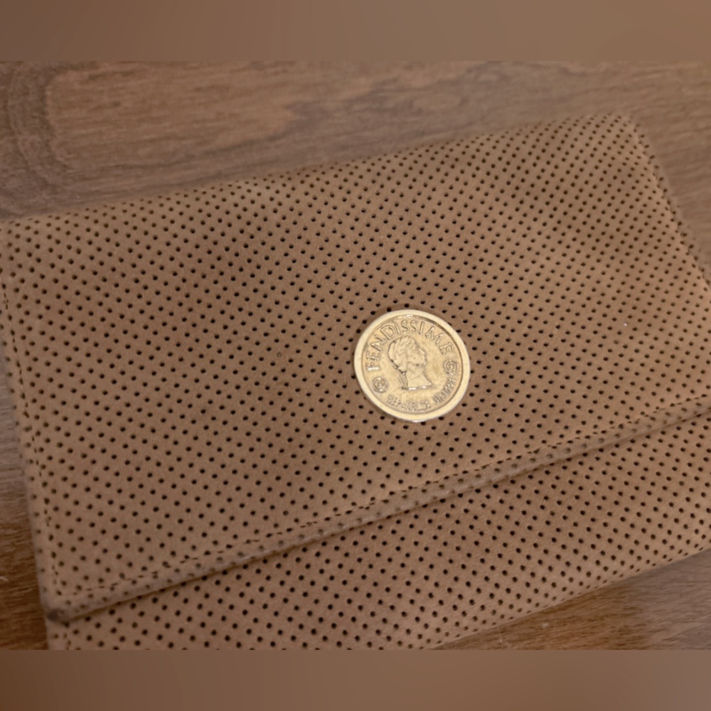 Vintage Fendissime by Fendy Tan Suede Wallet